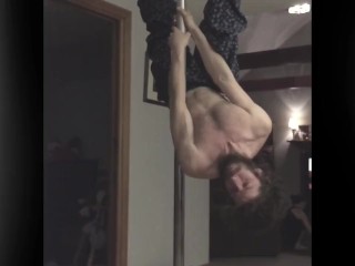 Slow mo pole trick