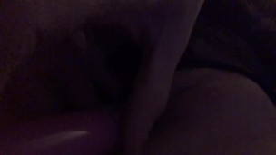 Vibrator on my tight wet pussy.