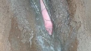 Pushing his Cum out