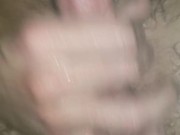 Cumming in a steamy hot shower