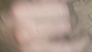 Cumming in a steamy hot shower