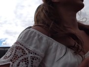 Adorable cute asian girl fucks herself in car in public 4/16