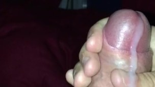 Slow male solo cumshot