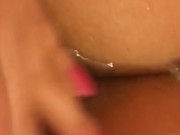 Pussy play during bath 3/16