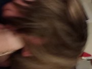 Slutty hot wife drains my cock and swallows it all 13/16