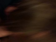 Slutty hot wife drains my cock and swallows it all 15/16