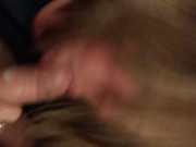 Slutty hot wife drains my cock and swallows it all 16/16