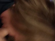 Slutty hot wife drains my cock and swallows it all 3/16