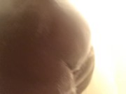 Thigh ass babe shower play