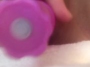 Close up of tight pussy squirting multiple times. 12/16