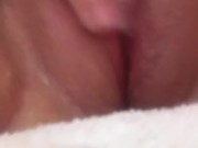 Close up of tight pussy squirting multiple times