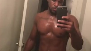 Light Work Out hot and sweaty body shine Athlete