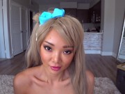 Asian gagging sloppy blowjob dildo bukkake 4/16