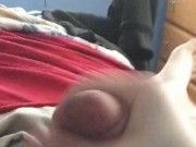 Finishing after using pocket pussy
