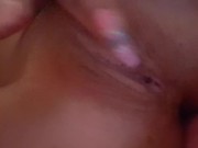 amazingly  hot blonde in robe fingers wet pussy 9/16