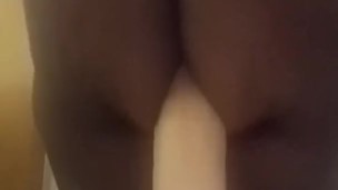 FUCKING A 12” TOY UP MY ASS