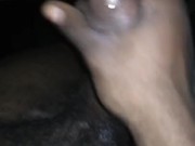 Stroking my BBC huge cumshot