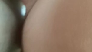 Brunette 18 Year Old Slut Takes Huge Cock