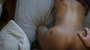 POV Black Teen Takes Cumshot On Big Fat Ass and Pussy HD 4k