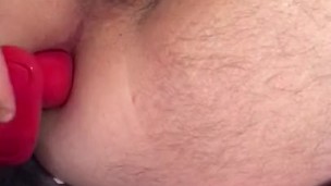 Guy in cock lock playing with my shaved ass!