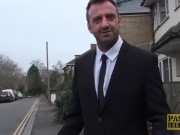 Mature British whore anally drilled hard before swallowing 3/16