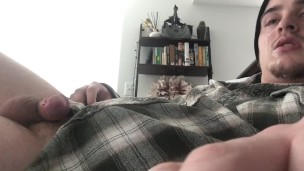 Accidental Self Facial During JOI "give me your cums"