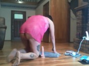 Horny Latina riding dildo 7/16