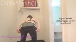 Busty slutty teen strip dance pussy rub