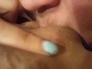 Wife DEEPTHROATS.2 CUMSHOTS to the FACE,TIED UP and FUCKED with TOYS! 8/16