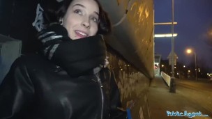 Public Agent Hot Czech car fuck after public blowjob makes agents cock hard