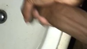 Jerking off after fucking