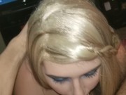 Gagging on daddy's cock 9/16