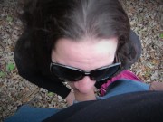 Goth Milf Outdoors On Her Knees Sucking Dick - Facial 10/16