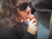 Goth Milf Outdoors On Her Knees Sucking Dick - Facial 2/16