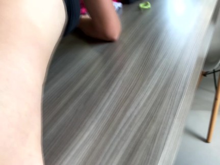 First anal video, painful, on the table