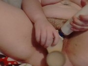 Chubby Teen Fucks Both Her Holes And Finishes With Sloppy Blowjob 15/16