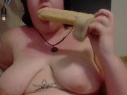 Chubby Teen Fucks Both Her Holes And Finishes With Sloppy Blowjob 16/16
