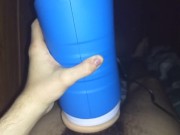 Skinny Cums Hard Using Autoblow 2 7/16