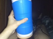 Skinny Cums Hard Using Autoblow 2 9/16