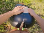 Ginger Leather Jacket and Shorts Fucking in Mountains till Dripping Creapie 9/16