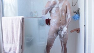 Sexy Young Tattooed Marine gets soapy in the shower @Masked_Stud_69