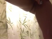 Curvy Brunette Takes a Shower 12/16