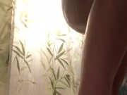 Curvy Brunette Takes a Shower 3/16