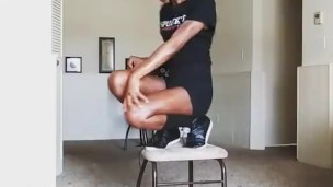 Burlesque boy dance