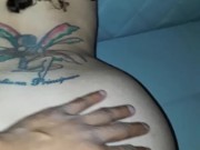 Big Dick makes Italian girl gag and squirt!!! 16/16