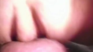 Busty blonde amateur sucks then fucks
