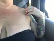 Chastity takes a Sunday drive topless 7/16