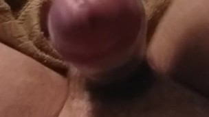 Milking dick with hitachi till I cum