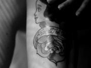 Nude Model shooting, posing for photographer 3/16