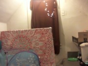 fat white girl buttcrack putting clothes away 11/16